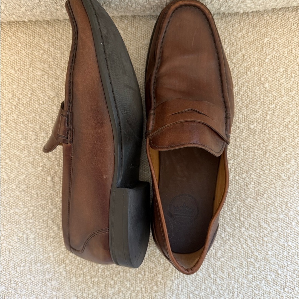 Classic Brown Leather Loafers